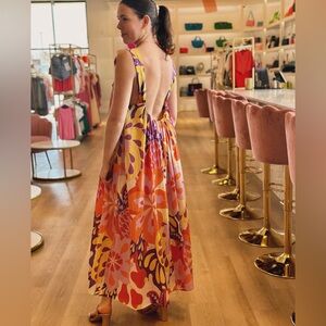 Farm Rio Women's Lee Floral Sleeveless Maxi Dress